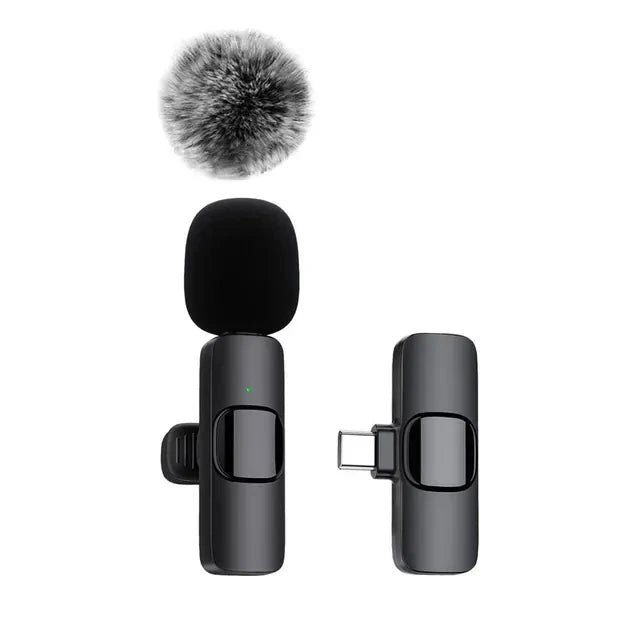 Draadloze Mini Microfoon voor iPhone en Android - Ruisonderdrukking en Plug-and-Play