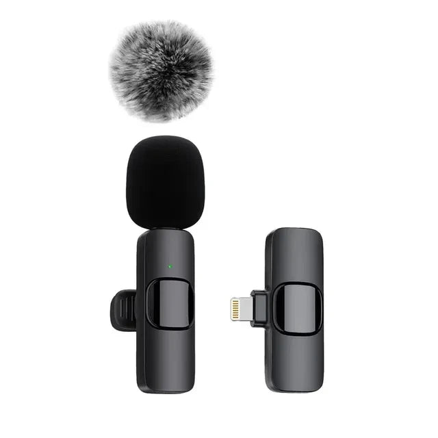 Draadloze Mini Microfoon voor iPhone en Android - Ruisonderdrukking en Plug-and-Play