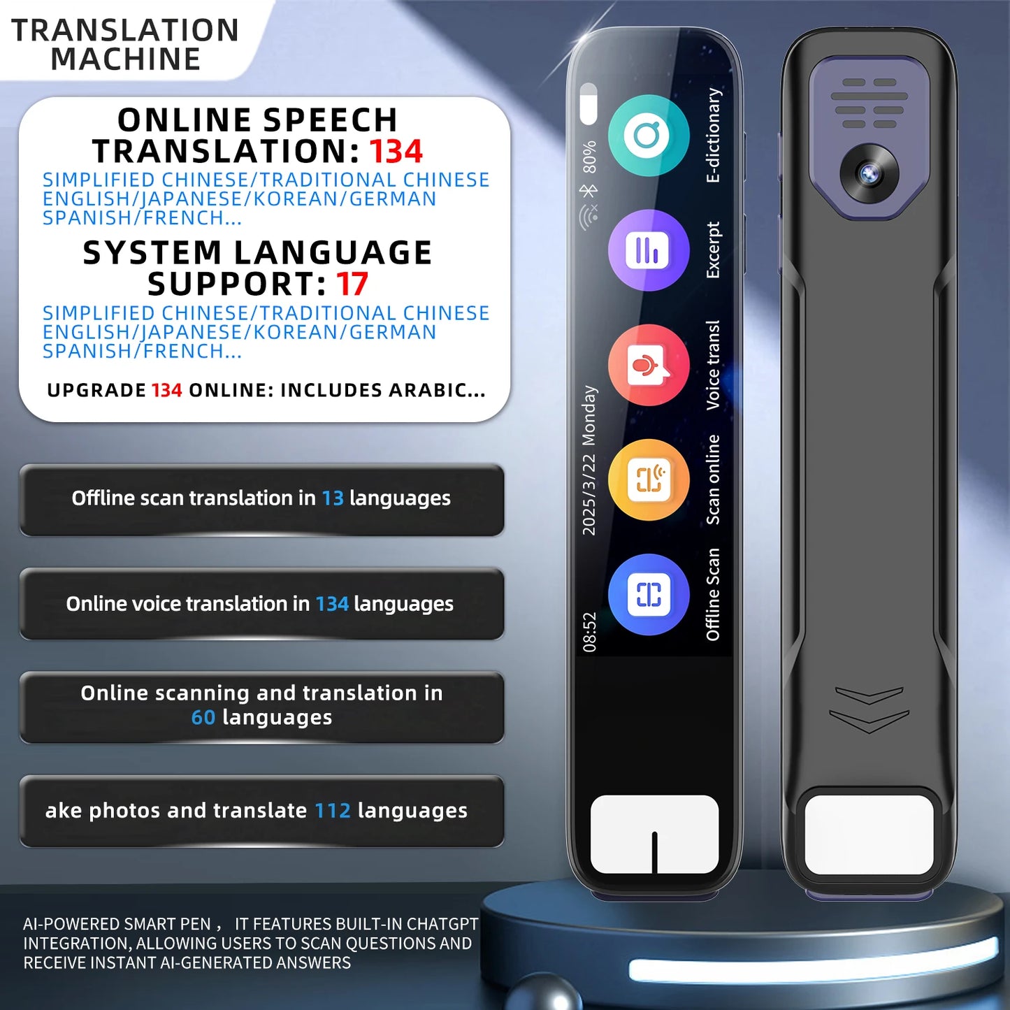 AI Smart Pen – Met Ingebouwde ChatGPT Assistent