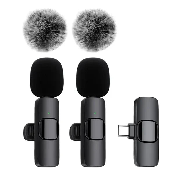 Draadloze Mini Microfoon voor iPhone en Android - Ruisonderdrukking en Plug-and-Play